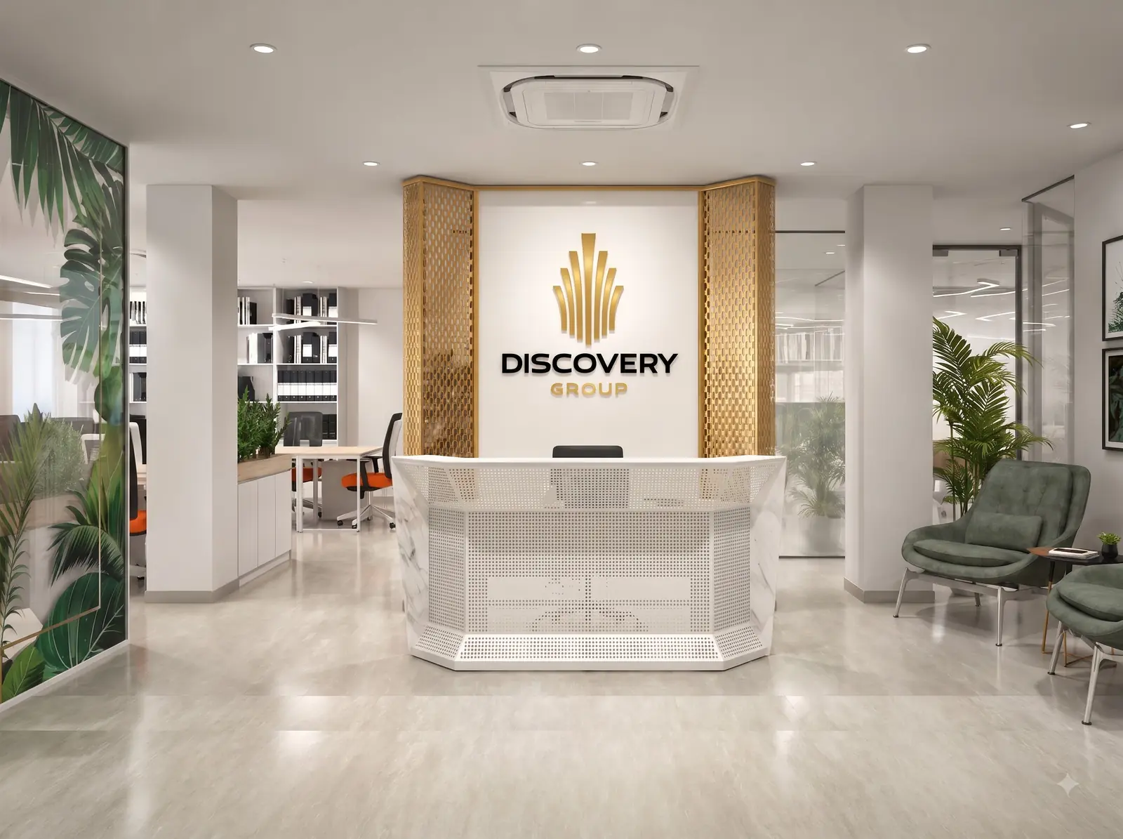 Văn phòng và khu vực lễ tân Discovery Group