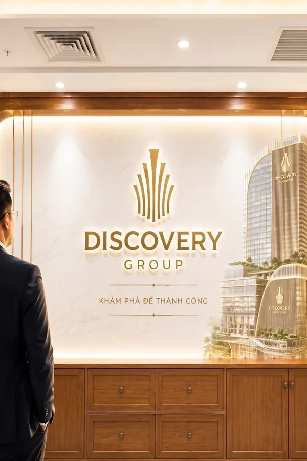 Giới thiệu Discovery Group — sảnh văn phòng