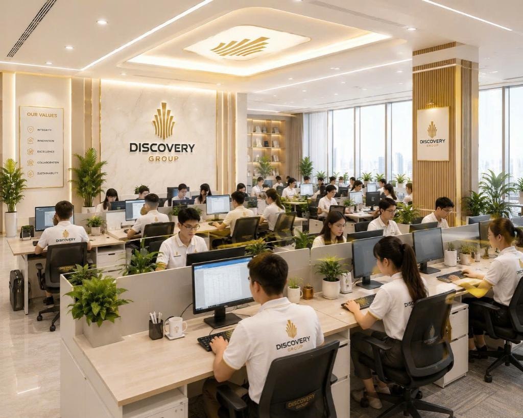 Không gian làm việc của đội ngũ Discovery Airways