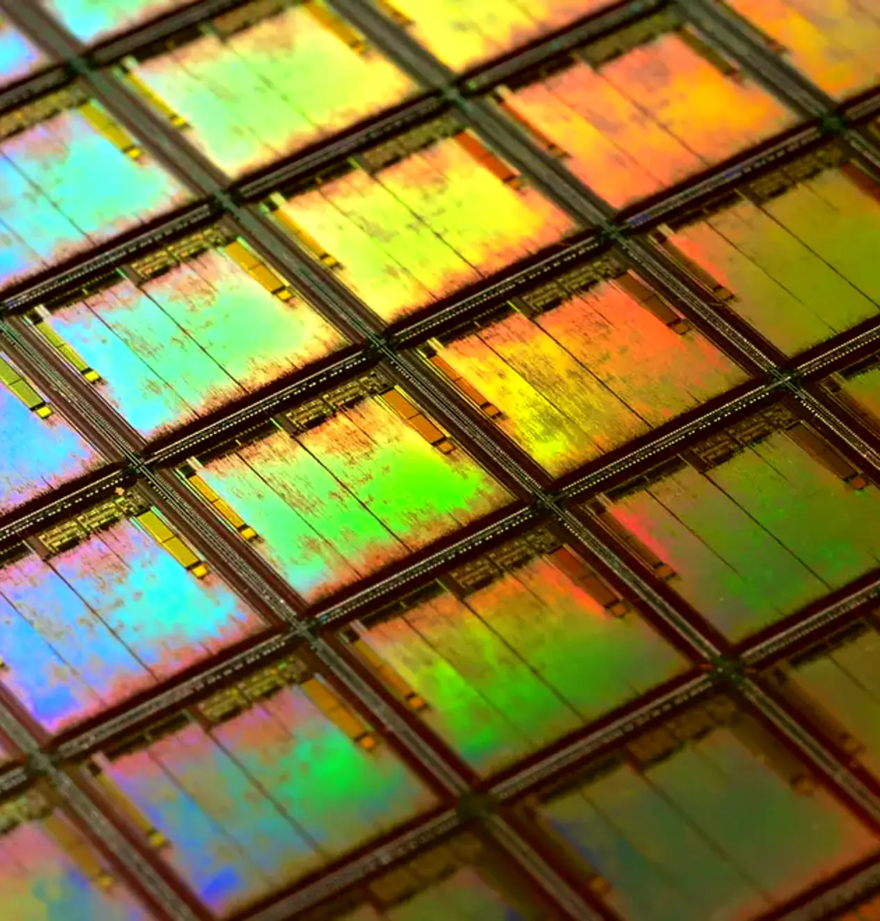 Bề mặt wafer bán dẫn ánh kim được gia công chính xác cao