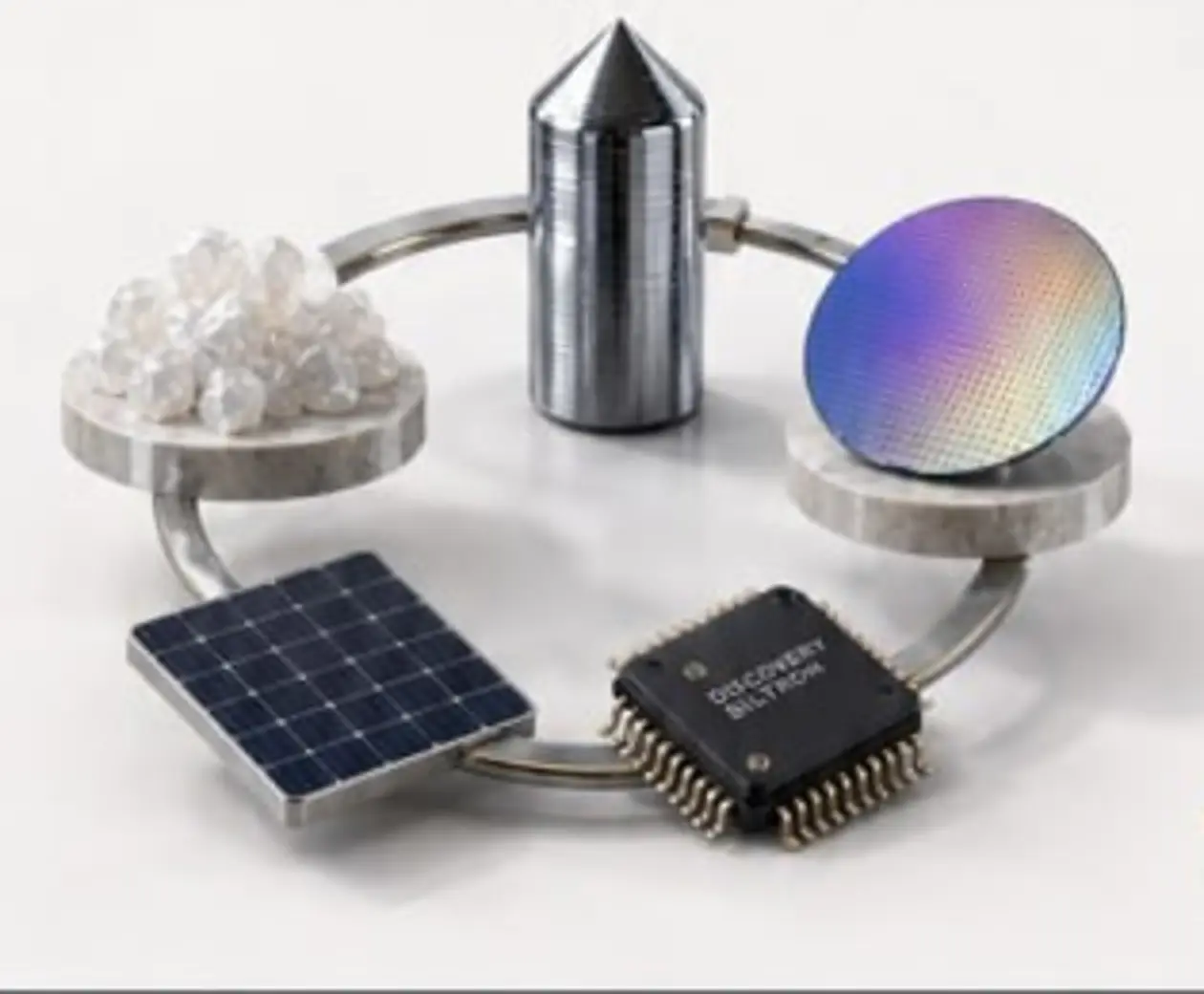 Chuỗi giá trị từ Silica, Silicon, wafer, pin mặt trời đến vi mạch